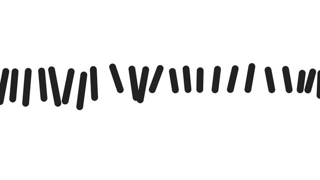 Thick short sticks lined up horizontally