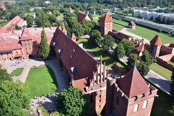 Zamek Krzyżacki w Malborku, największy na świecie, Polska, gotycki, ceglany, © Albin Marciniak