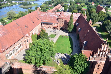 Zamek Krzyżacki w Malborku, największy na świecie, Polska, gotycki, ceglany, © Albin Marciniak