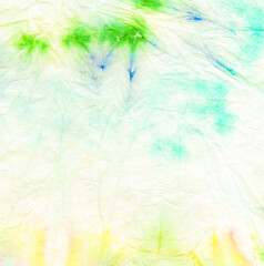 Yellow Spiral Tie Dye. Dyed Color Texture. Colour
