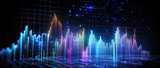 Finance analysis chart stock market business background