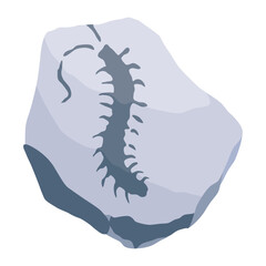 Archeology icon. Ancient artifact, graphic element of antiquity for mobile game, fossils object. Greek or egypt archaeology vector illustration