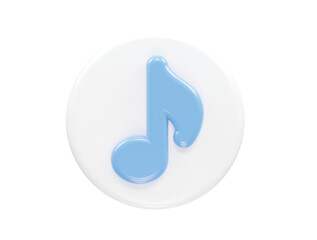 Music icon rendering transparent element