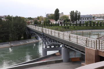 bridge over the river in Tashkent, Uzbekistan