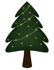 green christmas tree