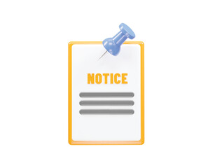 Pin icon element 3d rendering illustration