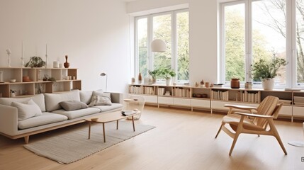 Scandinavian Simplicity Minimalist Furniture in a Well-Designed Home