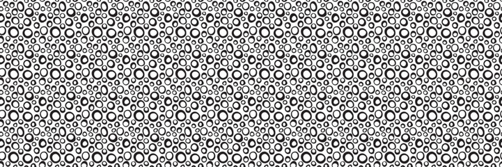 Seamless pattern, abstract shapes. Ovals and circles. Vector geometric background. 