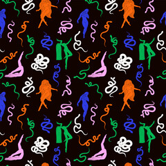 woman contour astrology, goddess of female power. zodiac signs, tarot cards, fortune-telling and predictions, forecast