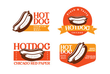 hotdog logo template