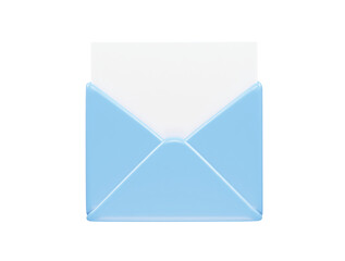 Email icon 3d element illustration
