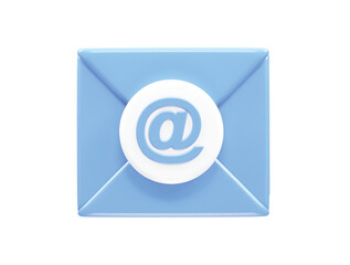 Email icon 3d element illustration