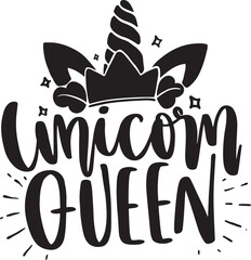 Hand sketched unicorn illustration with lettering typography quotes. Motivational quotes concept for children t-shirt print. Unicorn logotype, badge, icon. Unicorn logo, banner, flyer