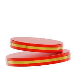 Red Gold 3D Podium