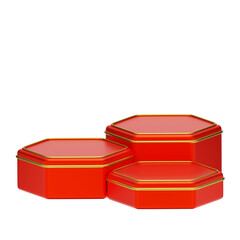 Red Gold 3D Podium Cosmetic