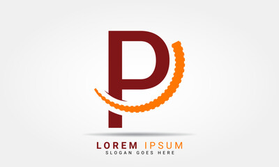 Modern creative P logo design and template. P icon initial-based monogram and Letter logo in vector