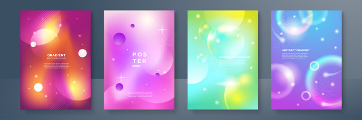 Colorful vector gradient abstract background