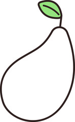 Pear Fruit Doodle