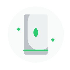 eco smartphone of earth day flat icon 