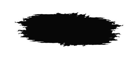 Black paint brush stroke, Vector illustration design.