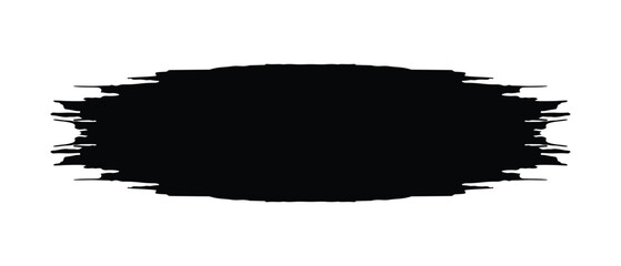 Black paint brush stroke, Vector illustration design.