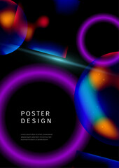 Colorful gradient background template copy space poster. Colour gradation backdrop for poster, banner, flyer, brochure, leaflet, pamphlet, or cover.