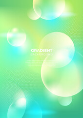 Vector gradient abstract colorful poster template design