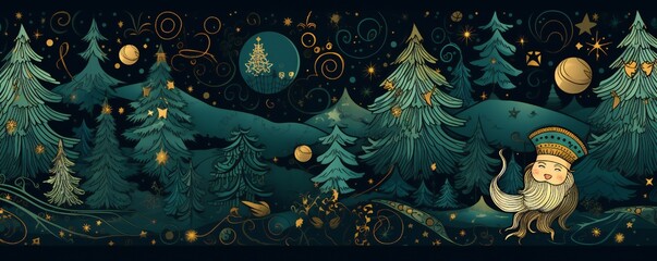 Abstract artistic Christmas Texture Generative AI