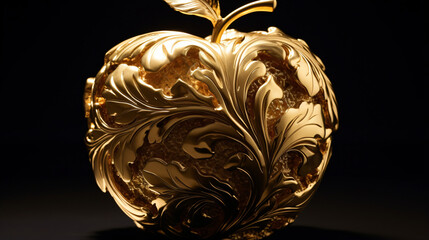 Solid gold apple