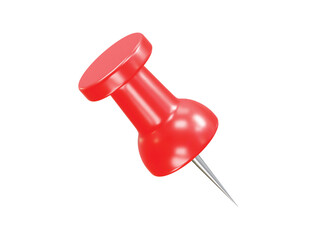 Pin icon element 3d rendering illustration