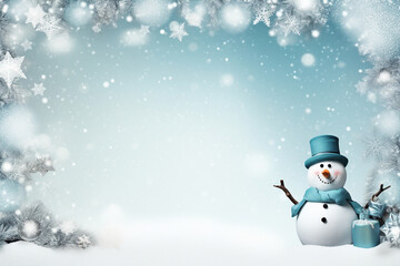 modern christmas background with snowflakes