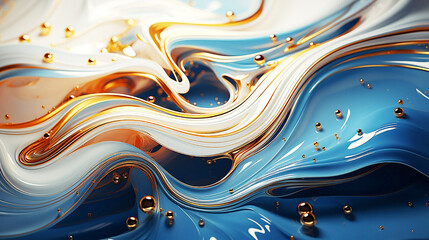 Abstract Design Creativity Background Blue Sea Waves Illustration 