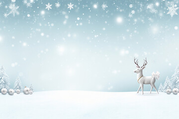 modern christmas background with snowflakes