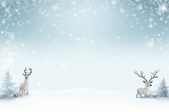 modern christmas background with snowflakes