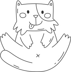 Funny Cat Lined