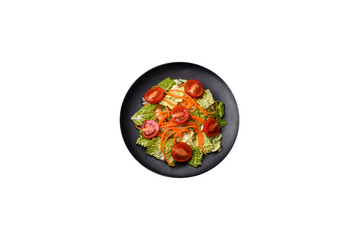 Chinese cabbage with carrots and apples, delicious salad