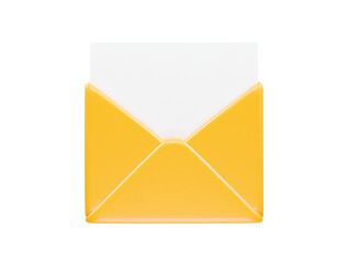 Email icon 3d element illustration