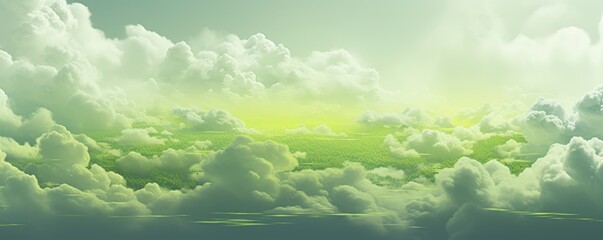 Fototapeta premium Green cloud