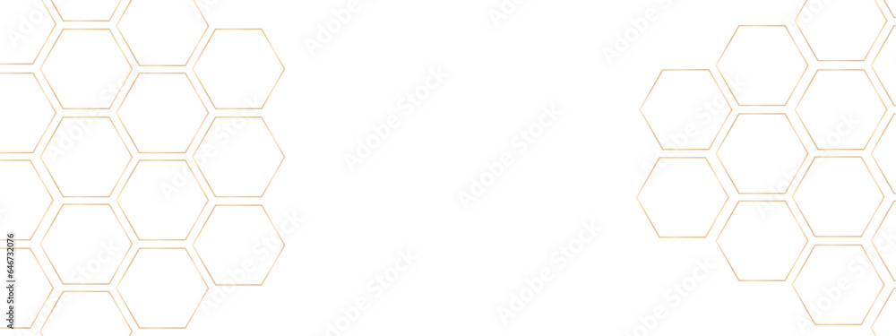 Poster abstract trendy technology of gradient white and gray hexagonal element pattern artwork design backg