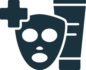 Esthetician icon. Monochrome simple sign from medical speialist collection. Esthetician icon for logo, templates, web design and infographics.