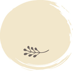 Circle Floral Banner