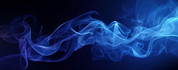 Fototapeta premium Smoke in black