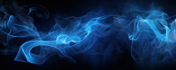 Fototapeta premium Smoke in black