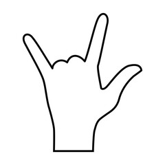 Obraz premium Hand symbol icon vector. Hand illustration sign. Symbol shown by the hand sign.