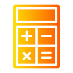 Obraz premium calculator gradient icon