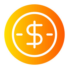 coin gradient icon