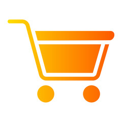 shopping cart gradient icon