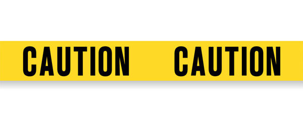 Yellow Caution tape seamless image. Clipart image