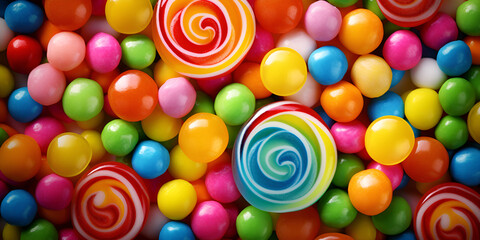 Fototapeta na wymiar colorful candy background