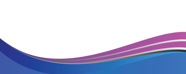 Modern banner background design. Banner template with dynamic wave shapes.